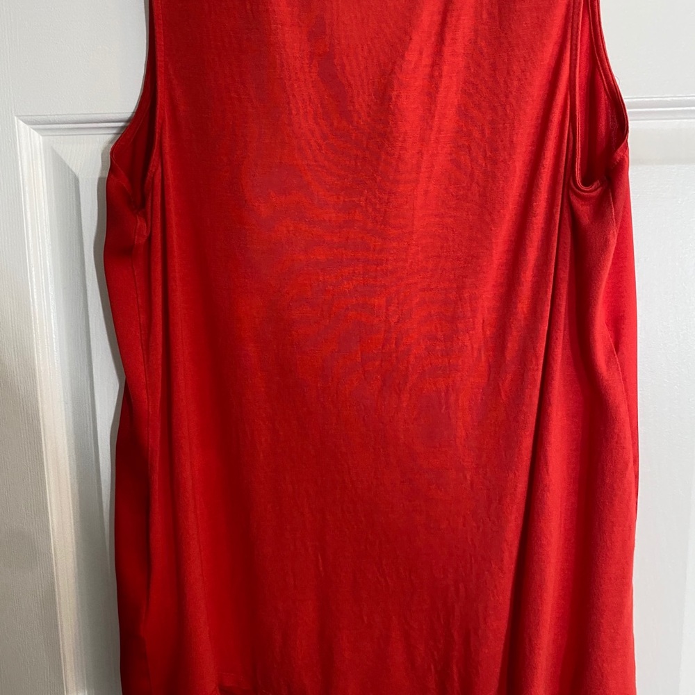 Red Silk Top - Picture 4 of 5